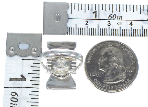 Turquoise Southwest Silver Ring Size 5 QX80319